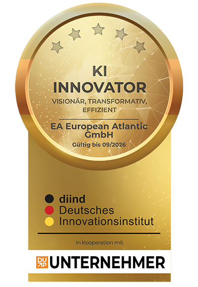 KI-Innovator-Auszeichnung für EA European Atlantic GmbH